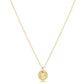 16" Necklace Gold - Respect Small Gold Disc