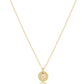 16" Necklace Gold - Respect Small Gold Disc