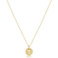 16" Necklace Gold - Respect Small Gold Disc