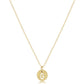 16" Necklace Gold - Respect Small Gold Disc