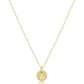 16" Necklace Gold - Respect Small Gold Disc
