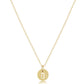 16" Necklace Gold - Respect Small Gold Disc