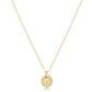16" Necklace Gold - Respect Small Gold Disc