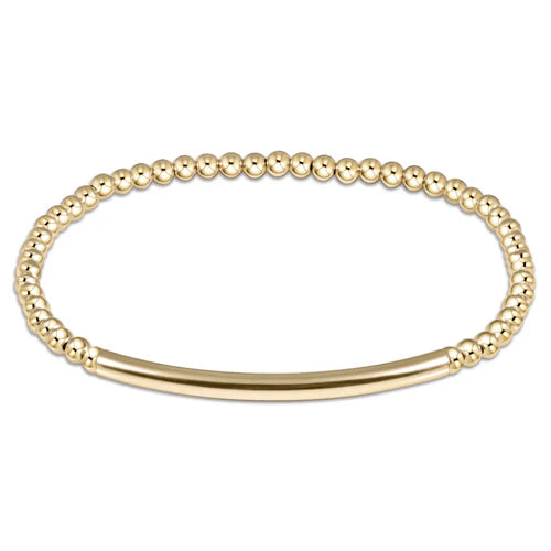 Enewton Extends - Classic Gold 3mm Bead Bracelet - Bliss Bar Smooth