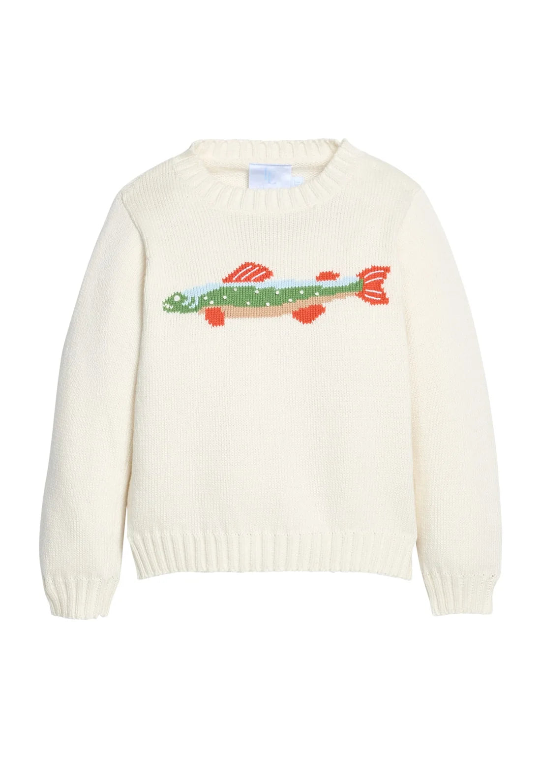 Intarsia Sweater, Brook Trout