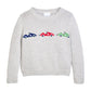 Intarsia Sweater, Race Cars