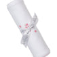 Blanket w/Hand Emb., Prem. OE Rose, White/Pink