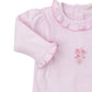 Footie w/Hand Emb., Prem. OE Rose, Pink