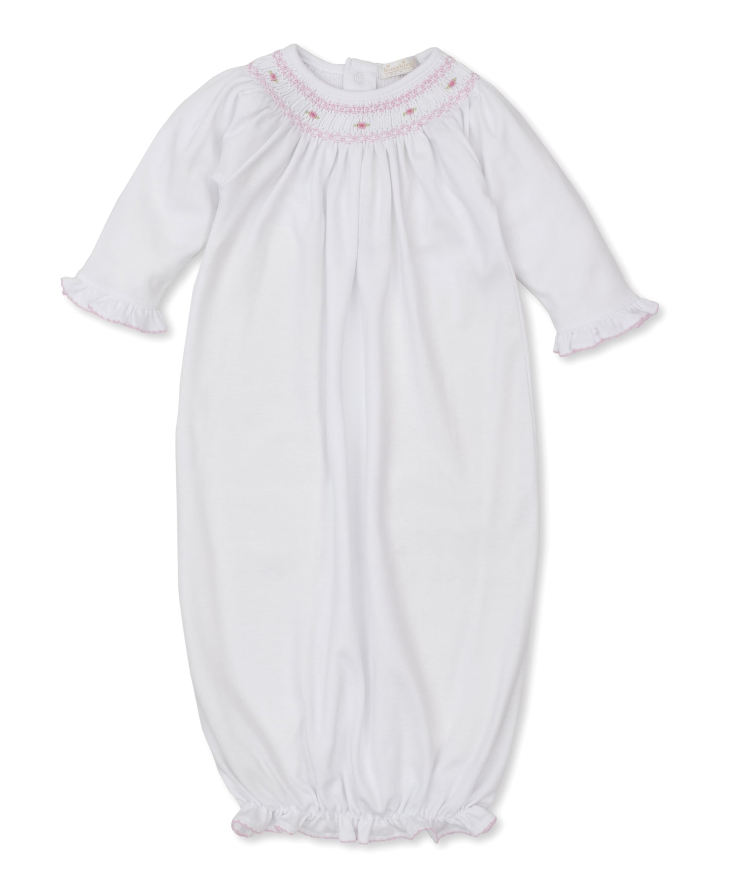 Gown w/Hand Smock, CLB Fall Bishop, White/Pink