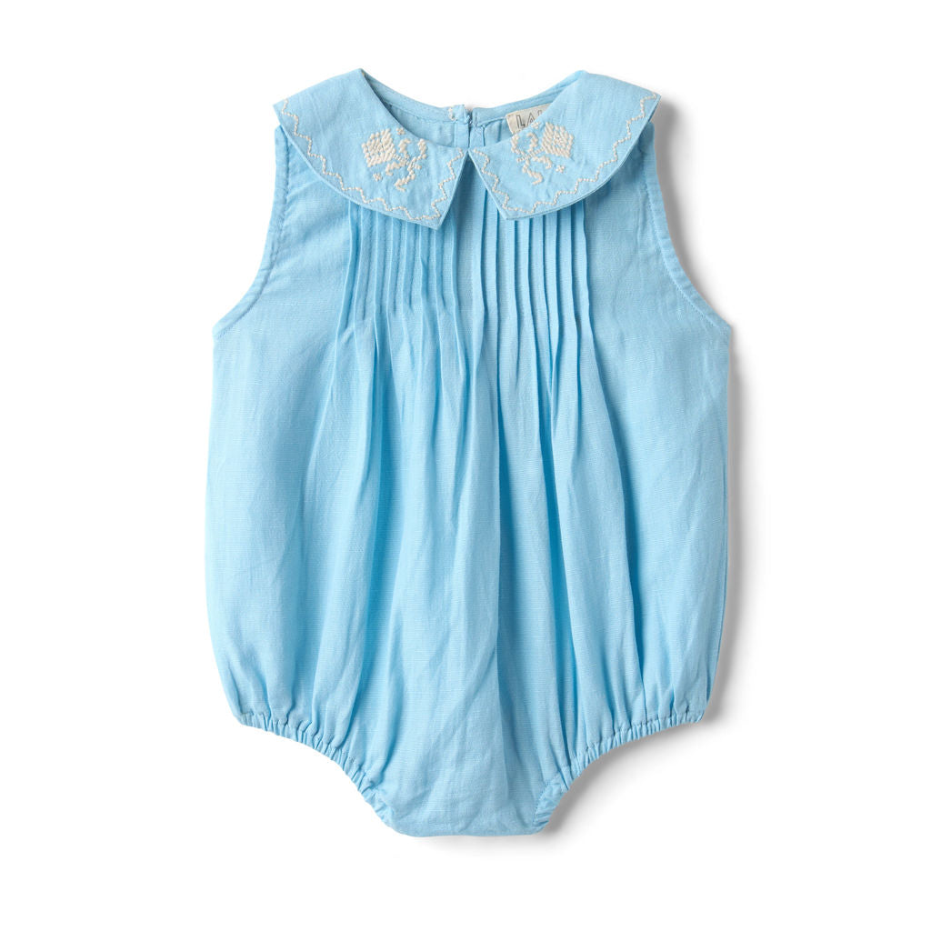 Sofia Romper in Airy Blue