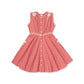 Claudette Coral Dress in Coral Cross Stitch