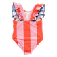 Liv Suit, Pink/Red Wide Stripe