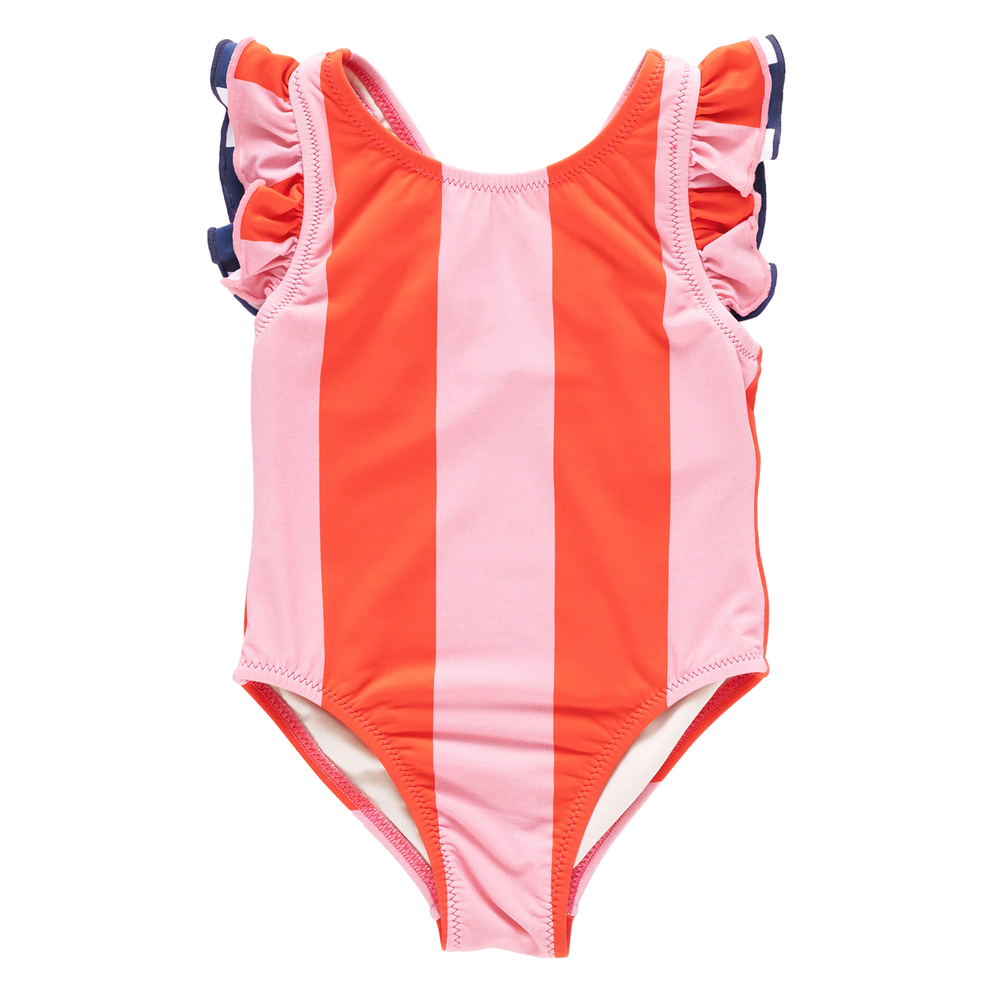 Liv Suit, Pink/Red Wide Stripe