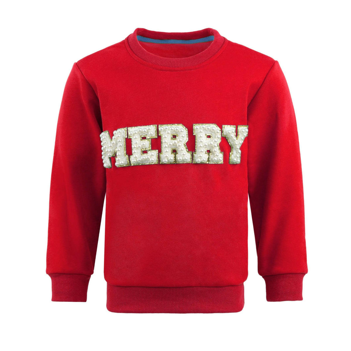 Merry Pearl Sweatshirt, Red