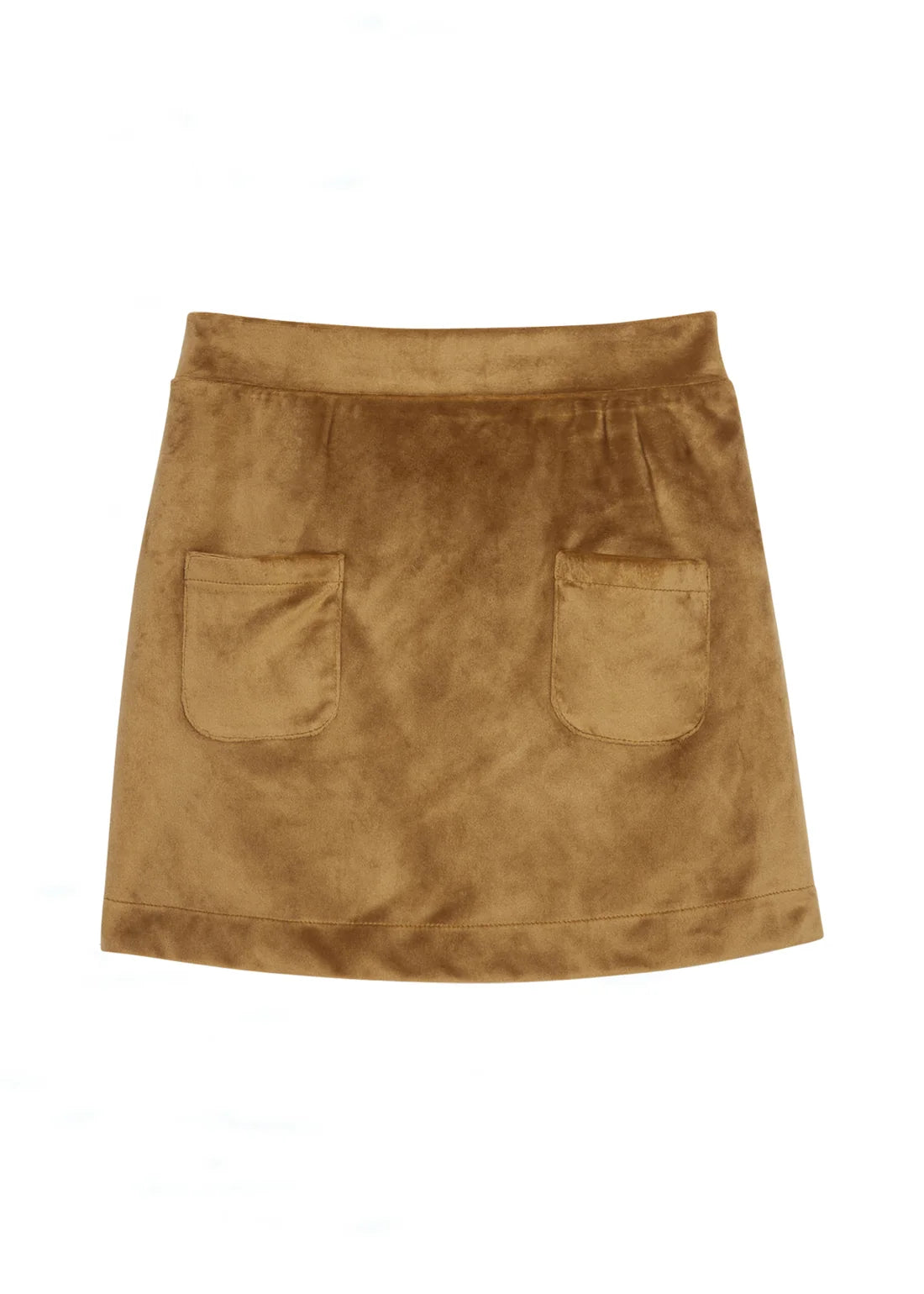 Mini Skort, Faux Brown Fur
