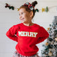Christmas Sweatshirt, Merry Patch