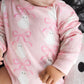 Coquette Ghost Halloween L/S Romper, Pink