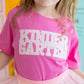 Kindergarten Sequin Patch S/S T-Shirt, Raspberry