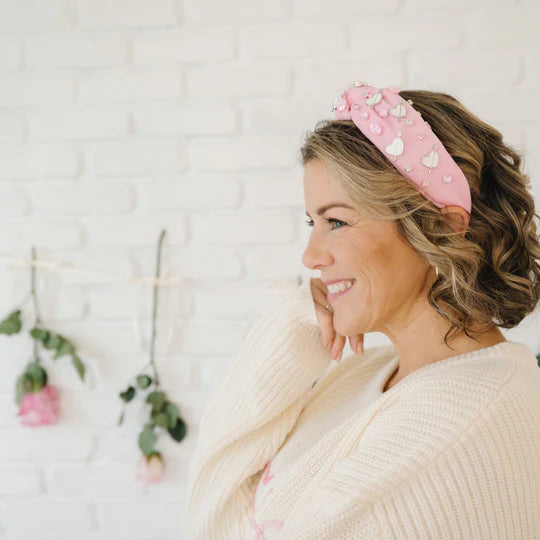 Pink V-Say Gemstone Headband