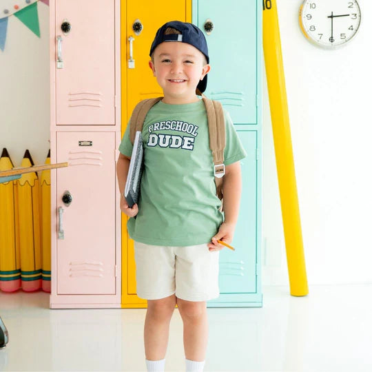 Varsity Preschool S/S T-Shirt, Sage