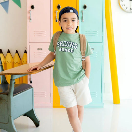 Varsity Second Grade S/S T-Shirt, Sage