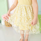 Sunshine Ditsy Daisy Tiered S/S Tutu Dress
