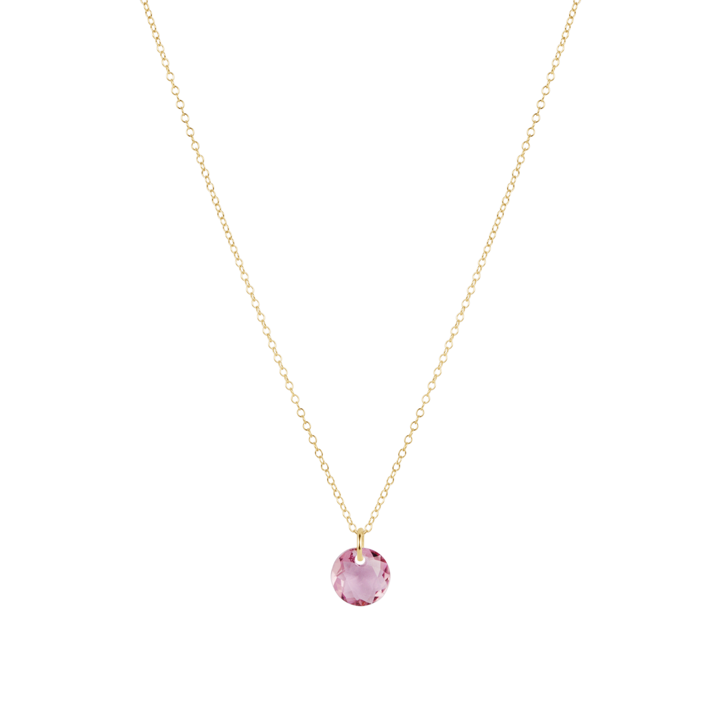 16" Necklace Gold - Reflection Small Charm