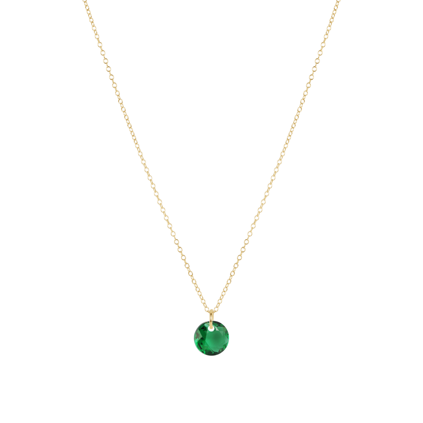 16" Necklace Gold - Reflection Small Charm