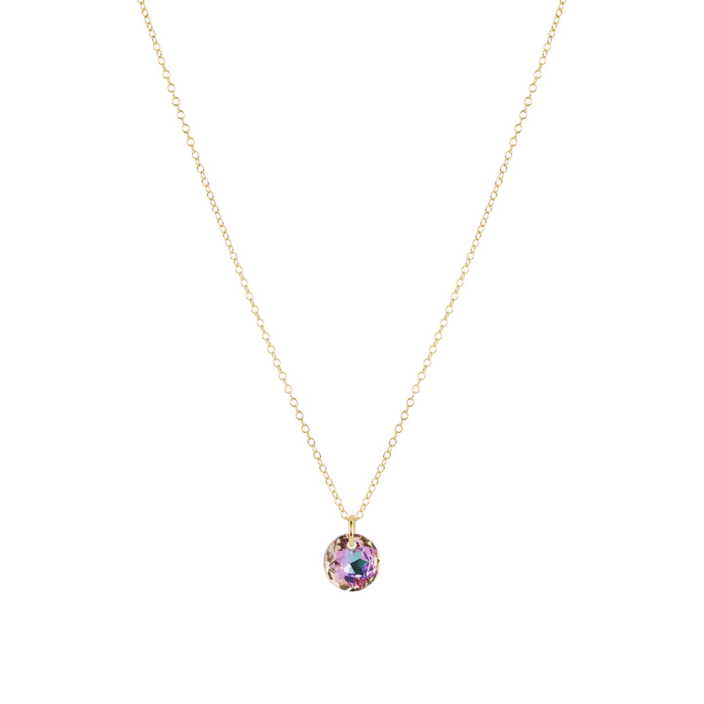 16" Necklace Gold - Reflection Small Charm