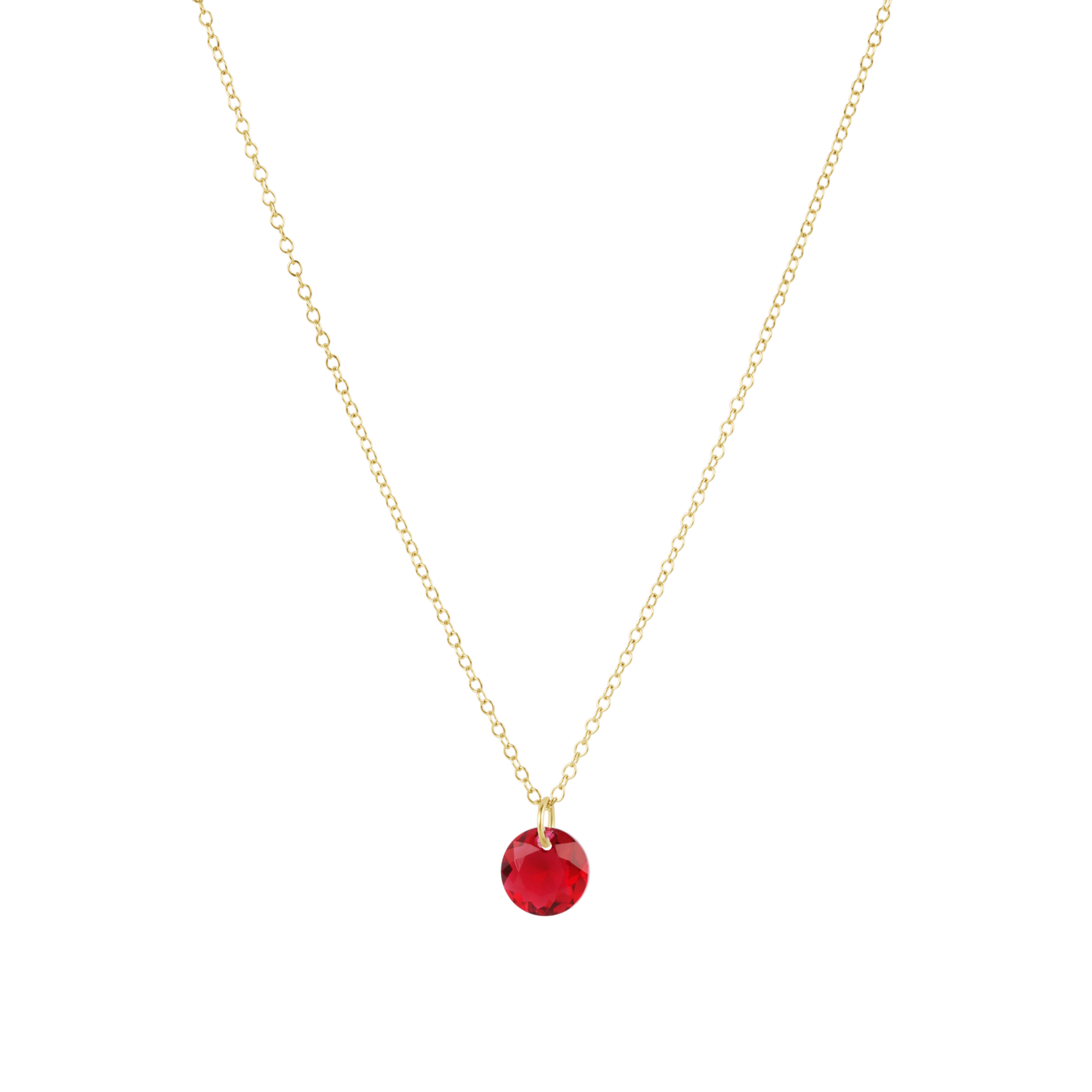 16" Necklace Gold - Reflection Small Charm