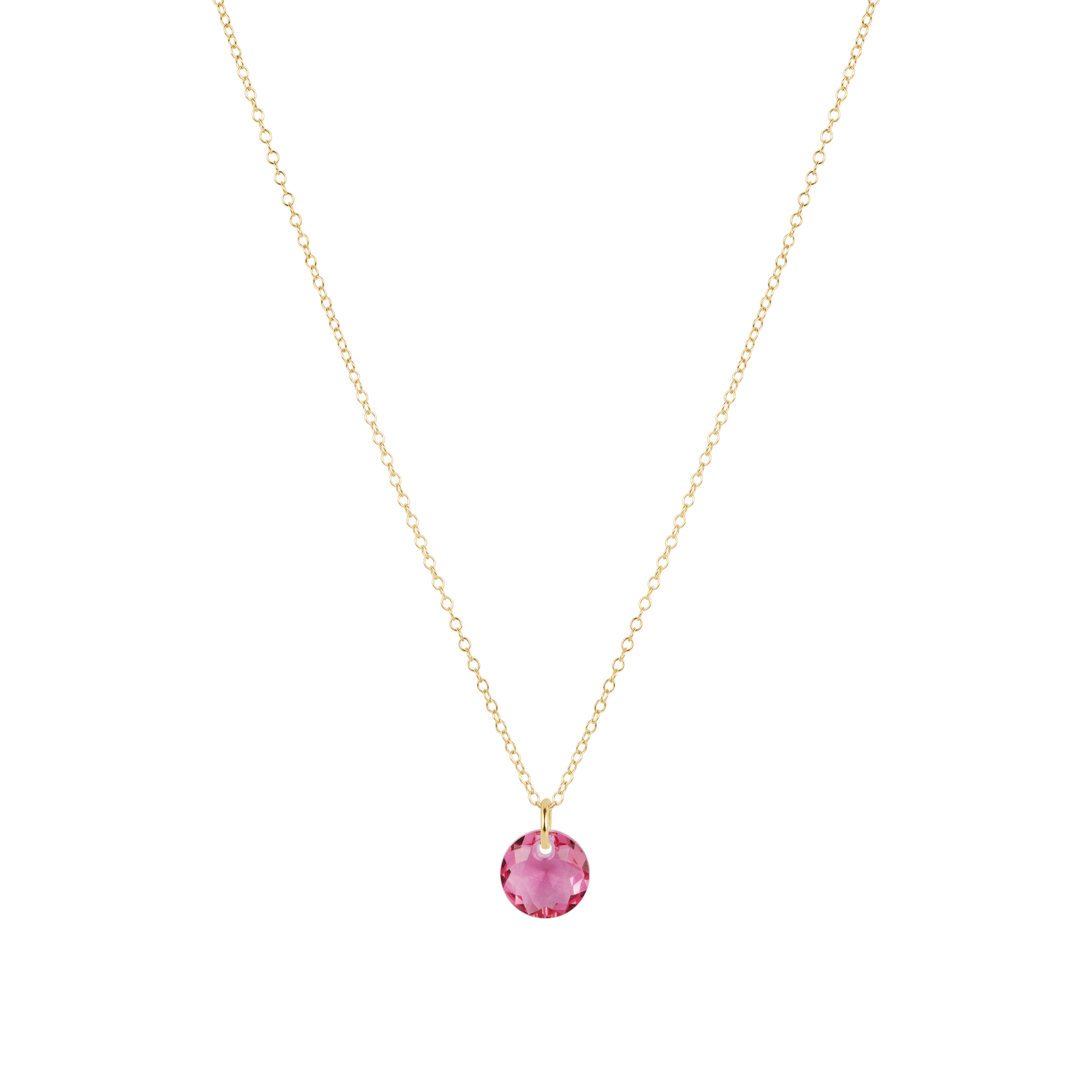 16" Necklace Gold - Reflection Small Charm