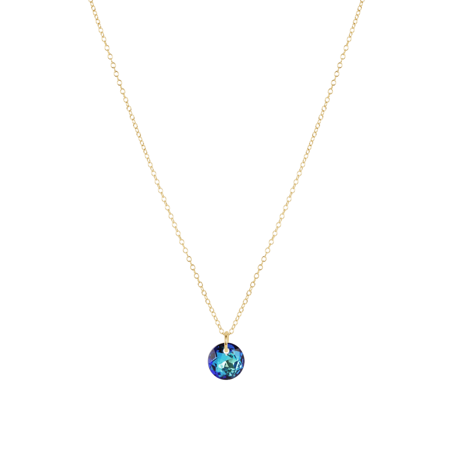 16" Necklace Gold - Reflection Small Charm