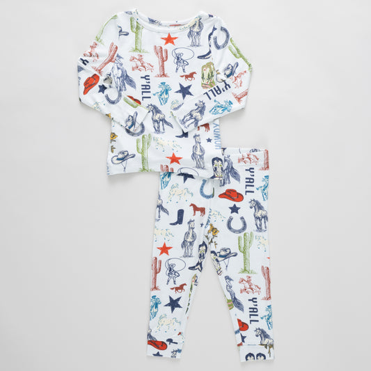 Bamboo PJ Set, Western Dreams