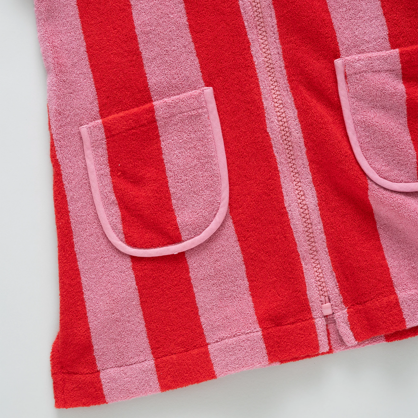 Terry Coverup, Pink/Red Stripe