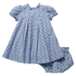 Baby Lucia Dress Set, Light Blue Carnation