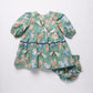 Maribelle Dress Set, Green Butterflies