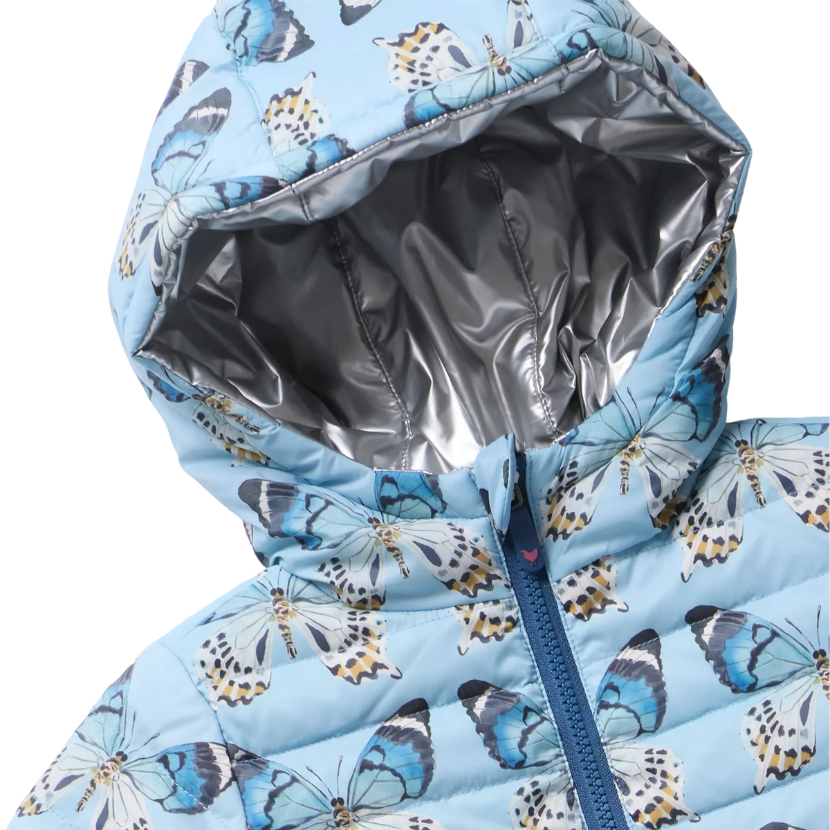 Reversible Jacket, Vintage Blue Butterflies