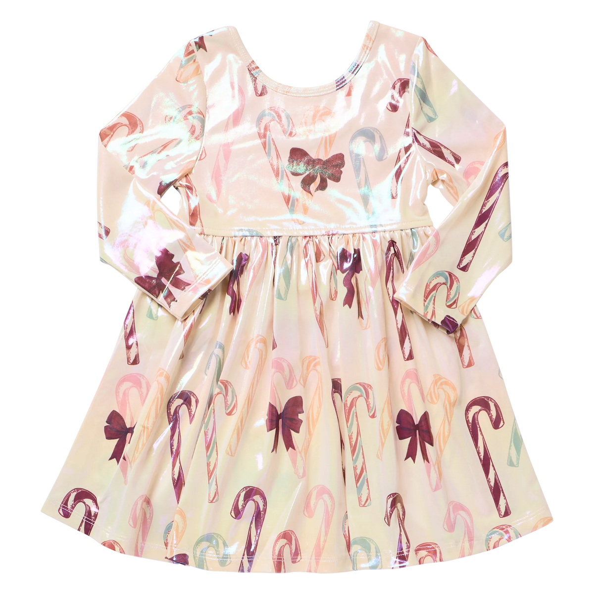 Lamé Steph Dress, Antique Candy Canes