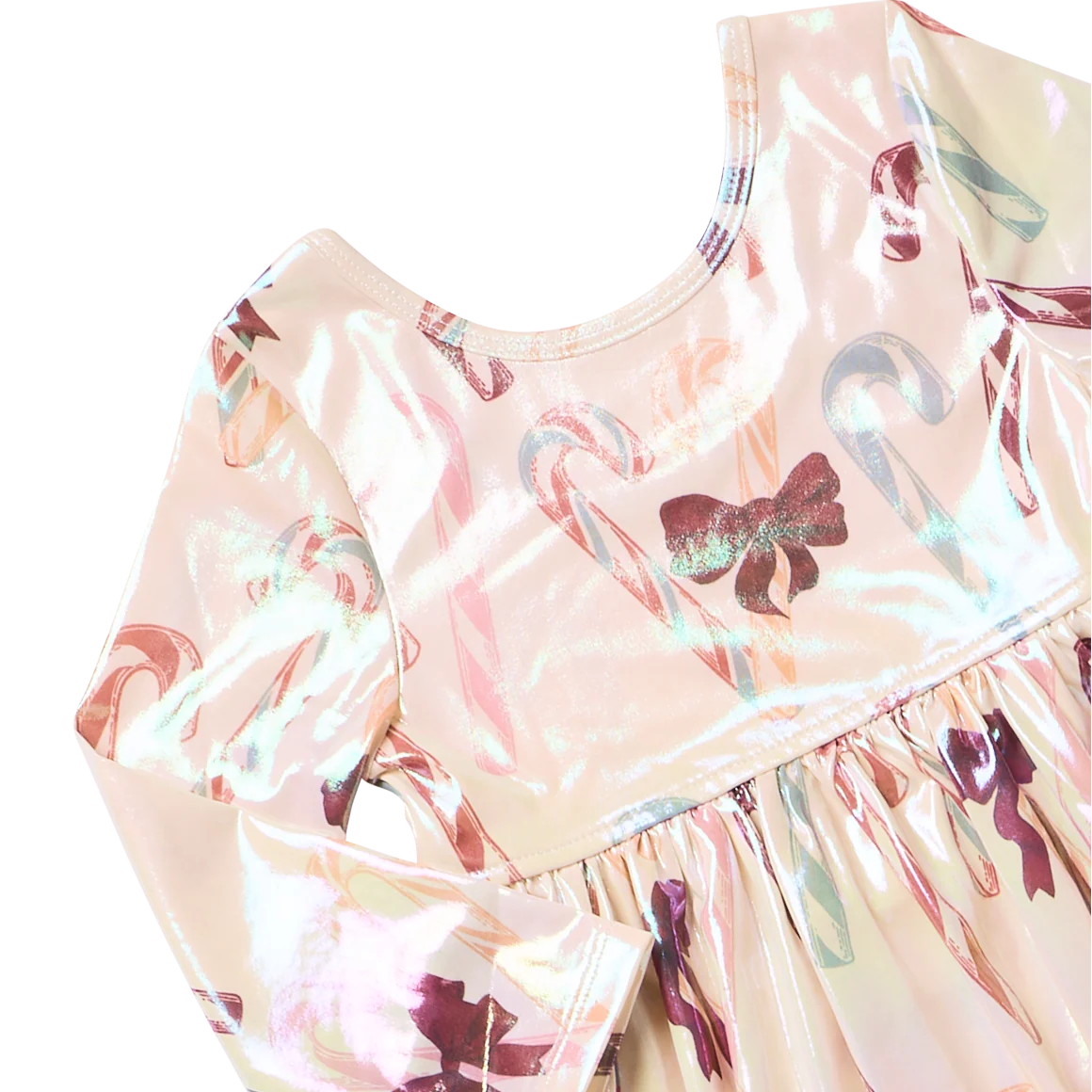 Lamé Steph Dress, Antique Candy Canes