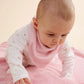 Essentials Textured Blanket, Pale Pink Melange