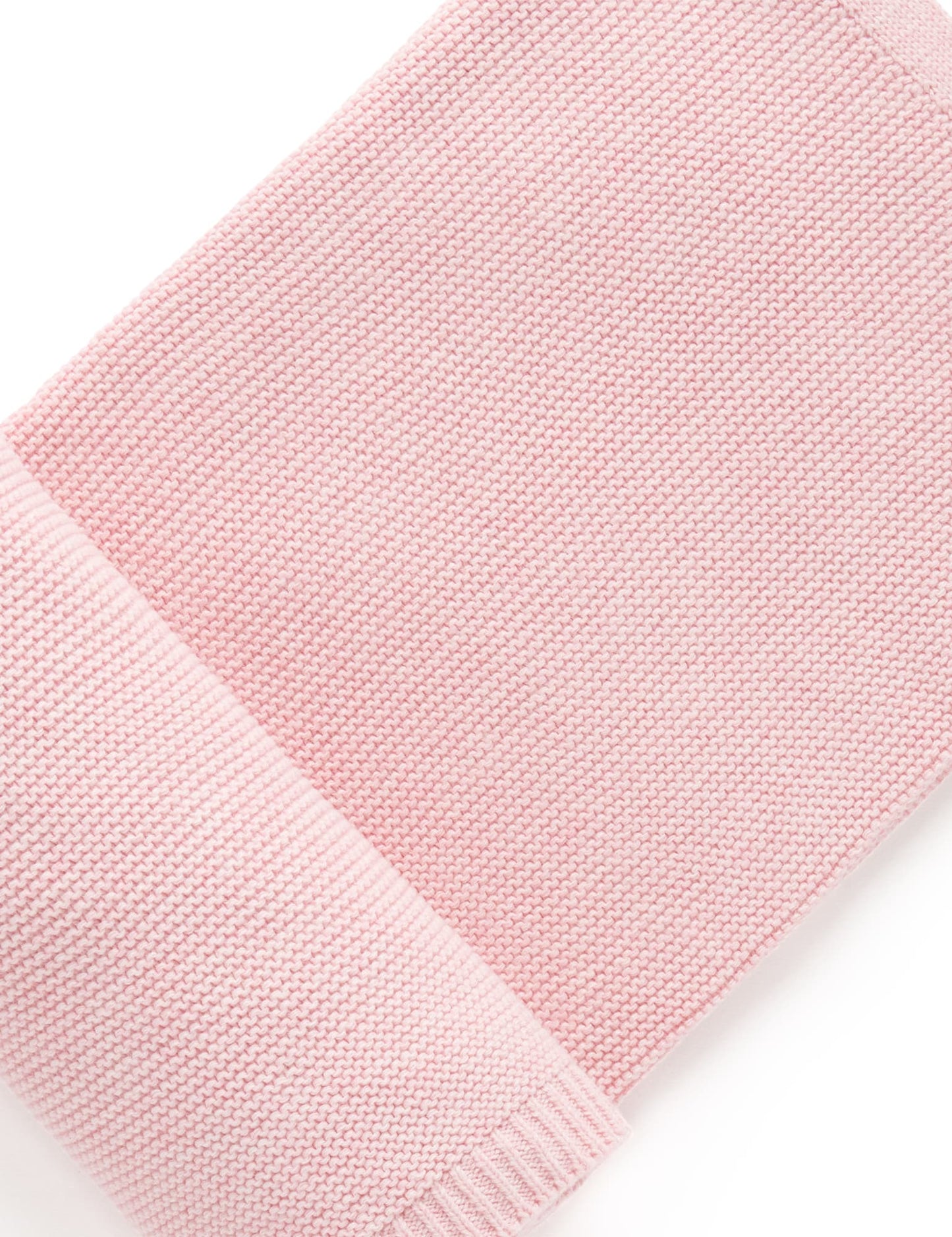 Essentials Textured Blanket, Pale Pink Melange