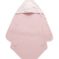 Hooded Towel, Pale Pink Melange