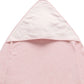 Hooded Towel, Pale Pink Melange