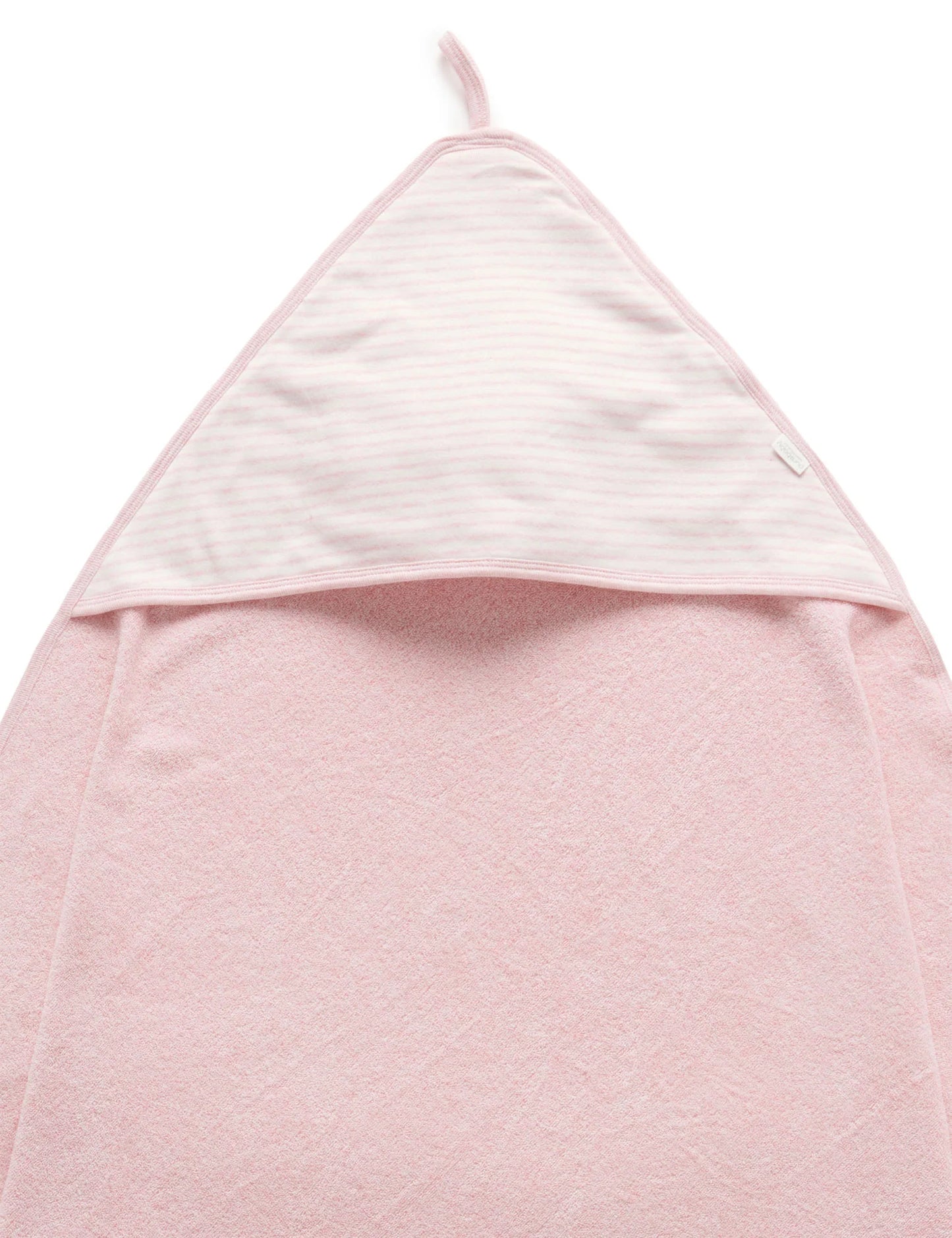 Hooded Towel, Pale Pink Melange