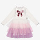 Bow 3 Layered Tutu Dress, White