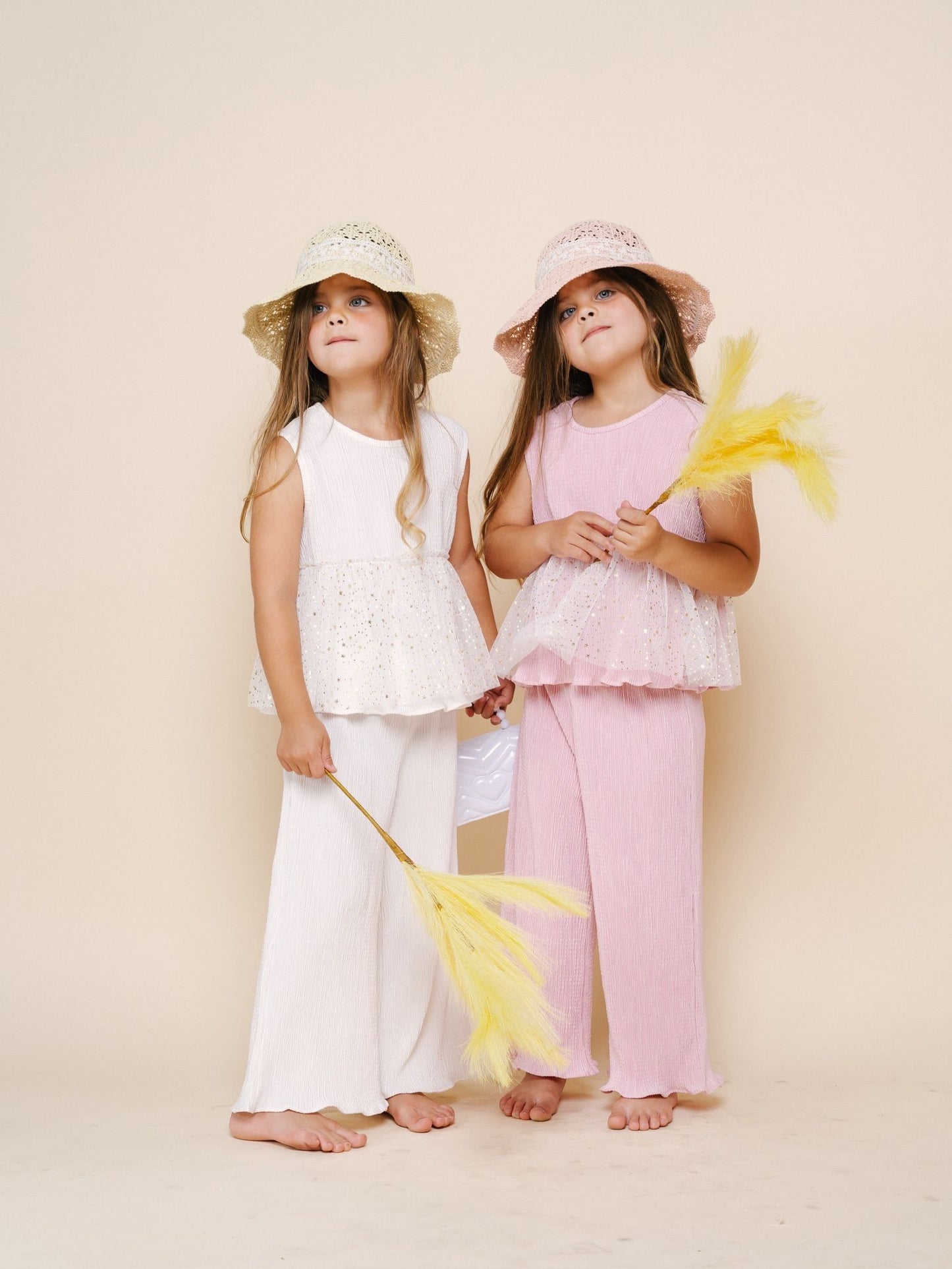 Elise Pleats Set, Pink