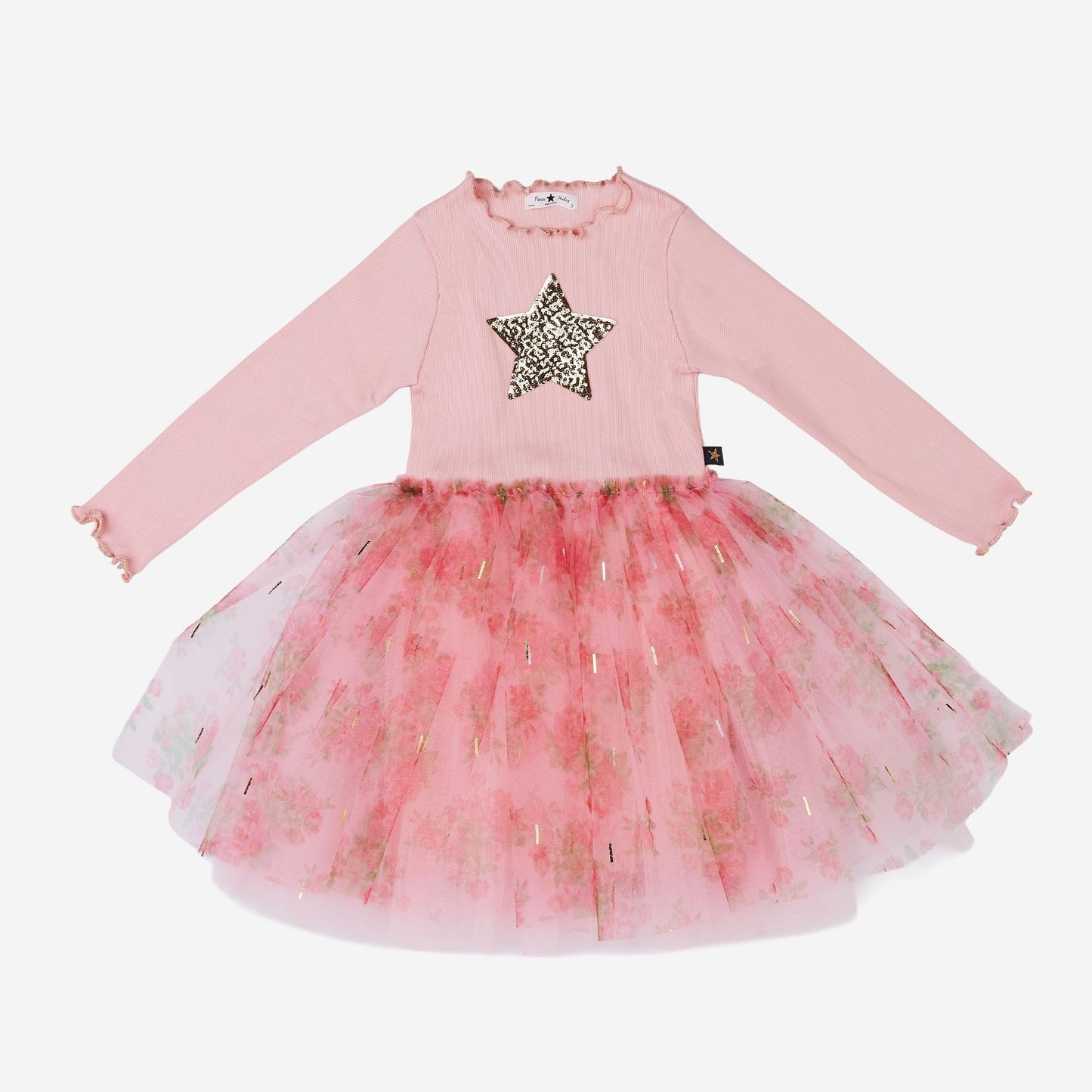 Rose Star Tutu Dress, Peach