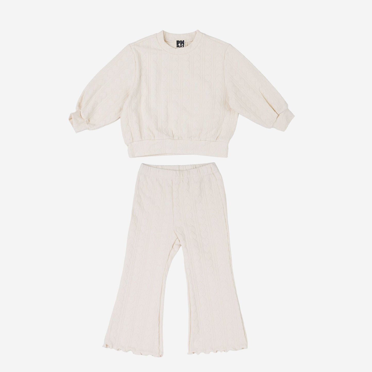 Nola Heart Set, Ivory