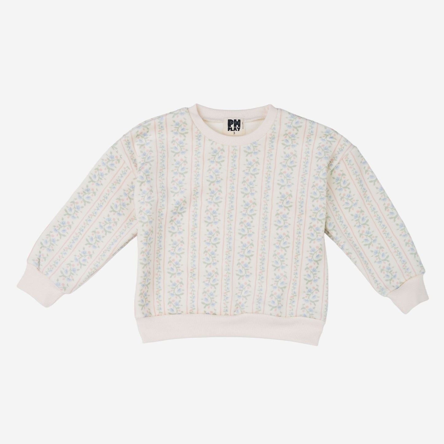 Miller Soft Sweatshirt Set, Peach Ivory