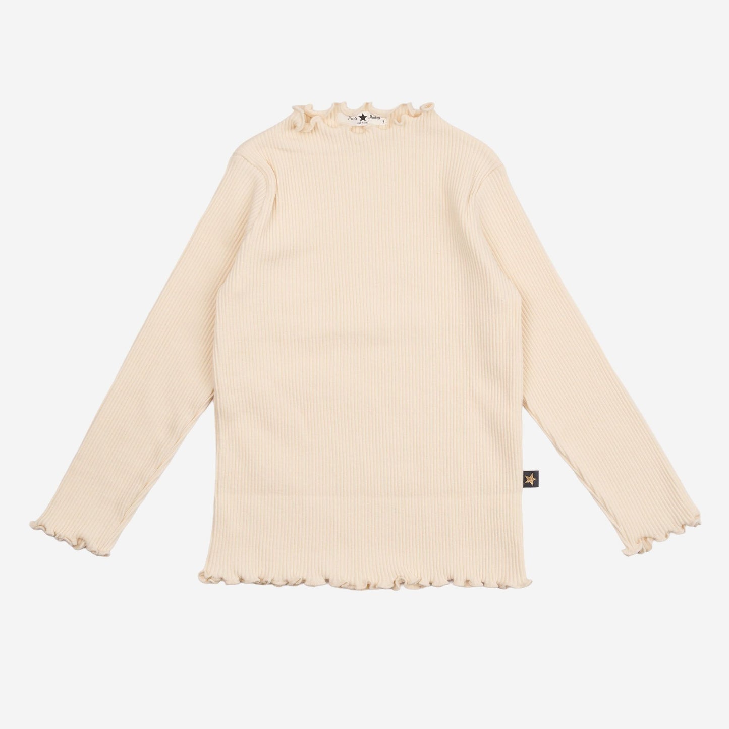 Alaia Ribbed Top, Cream